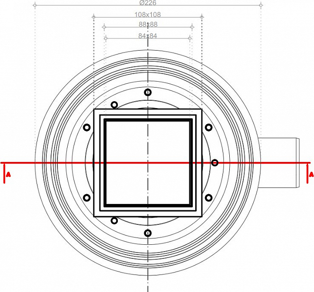 Душевой трап Pestan Confluo Standard Dry 1 White Glass 10x10 , изображение 4