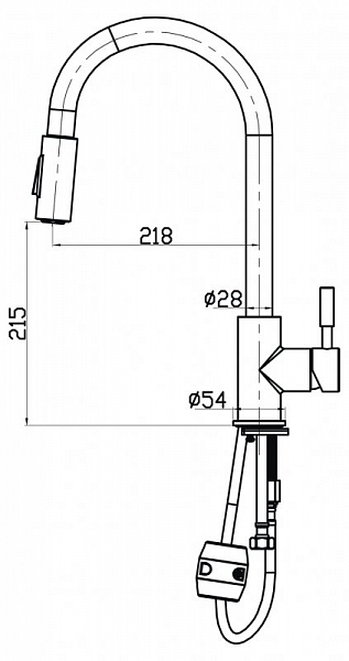 Смеситель BelBagno Nova BB-LAM31A-IN для кухонной мойки , изображение 2