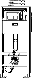Фото Система инсталляции для унитазов Viega Prevista Dry 792824 с кнопкой смыва